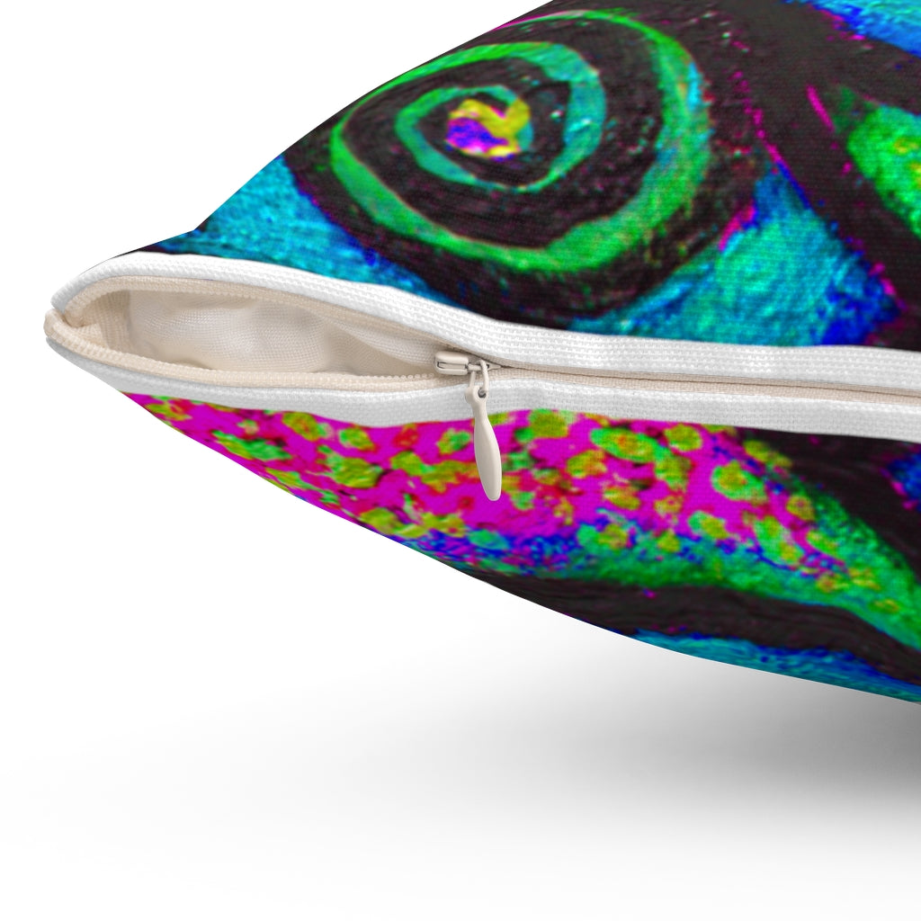 Confetti Frogs Cool Square Pillow - Fridge Art Boutique