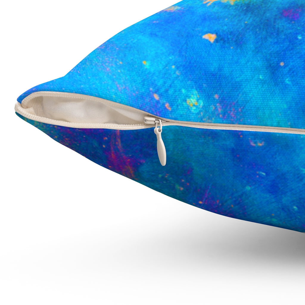 Two Wishes Blue Green Pillow - Fridge Art Boutique