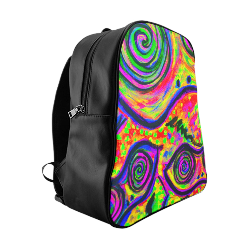 Big Happy Frogs Neon School Backpack - Fridge Art Boutique