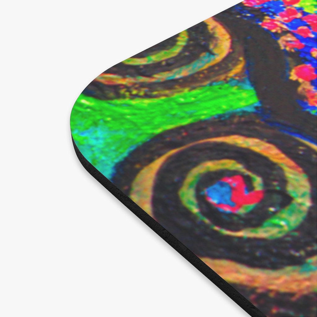 Confetti Frogs Lime Green Jelly Mouse Pad (Rectangle) - Fridge Art Boutique