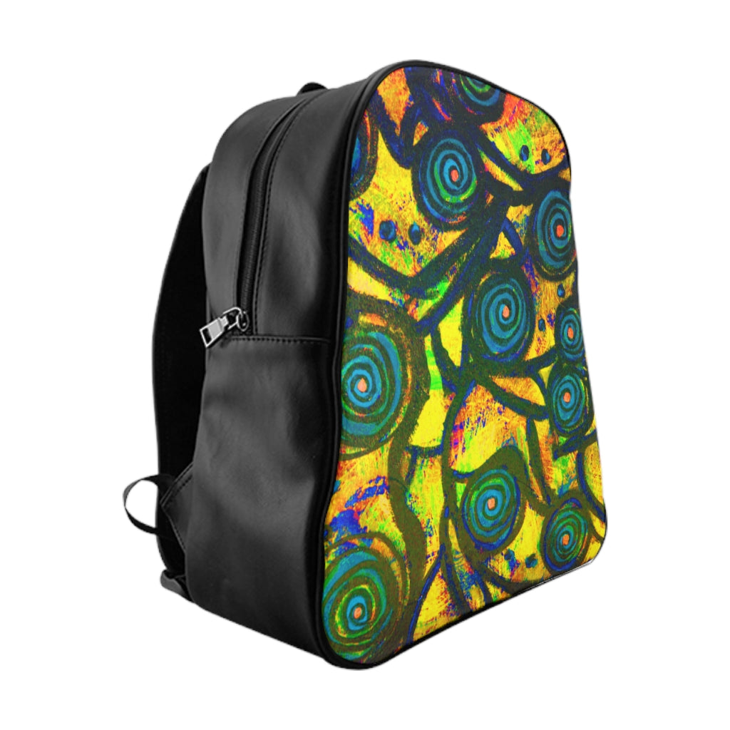 Stained Glass Frogs Sun School Backpack - Fridge Art Boutique