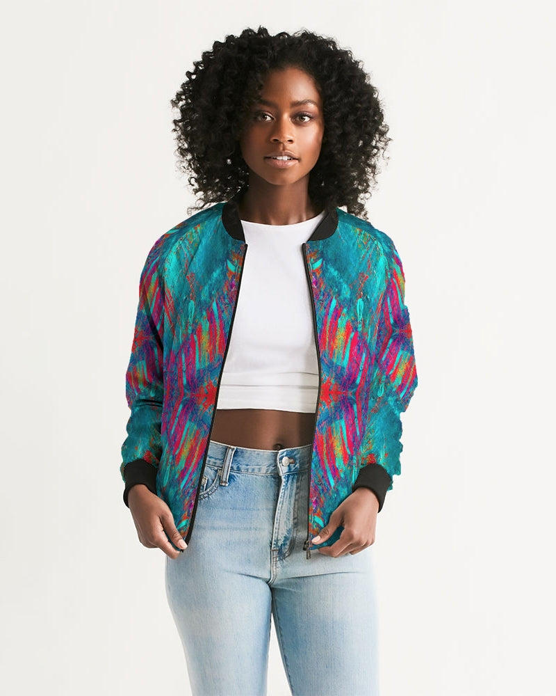 Good Vibes Fire And Ice Women's Bomber Jacket