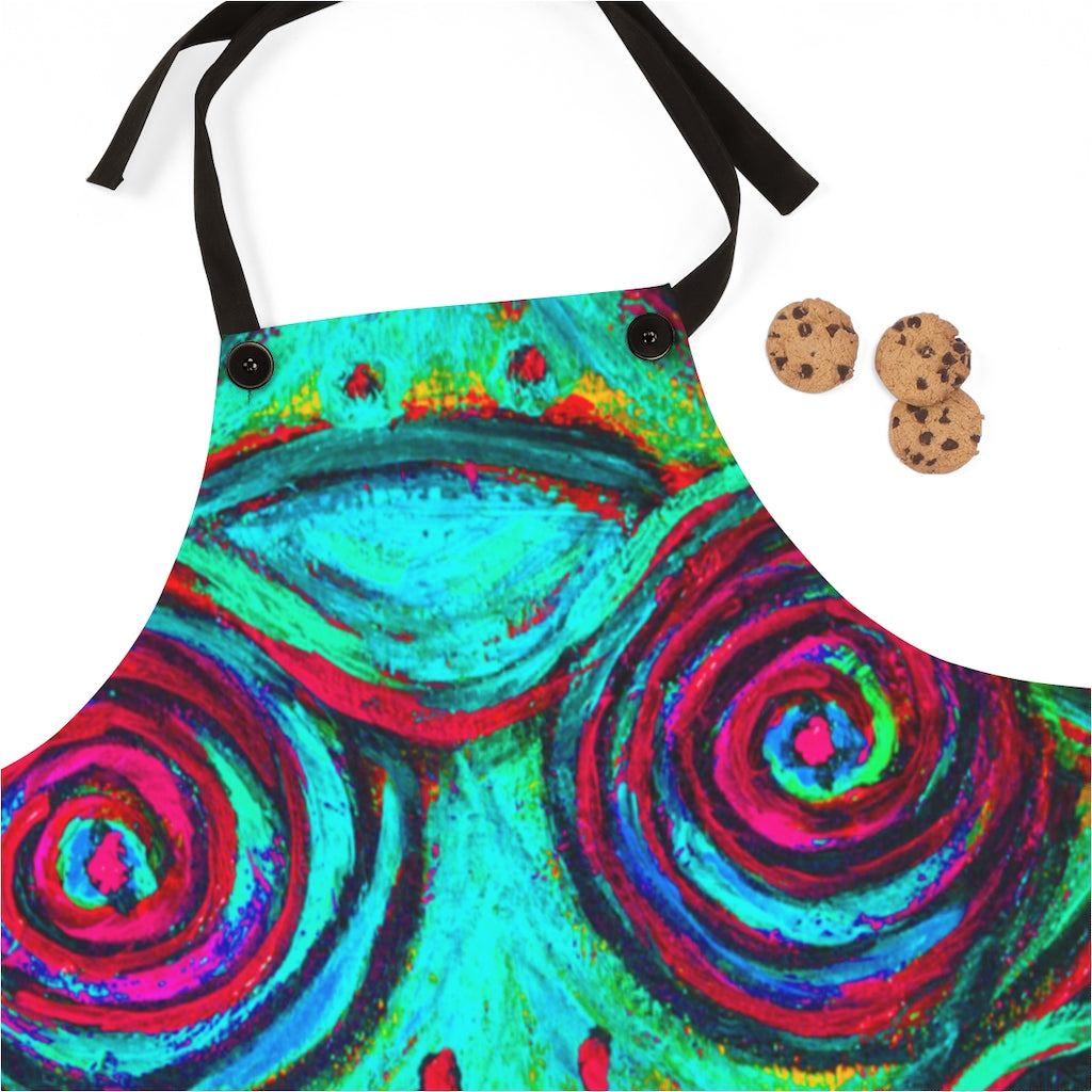 Hypnotic Frogs Cool Apron - Fridge Art Boutique