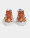 Pareidolia XOX Western Orange Men's Hightop Canvas Shoe