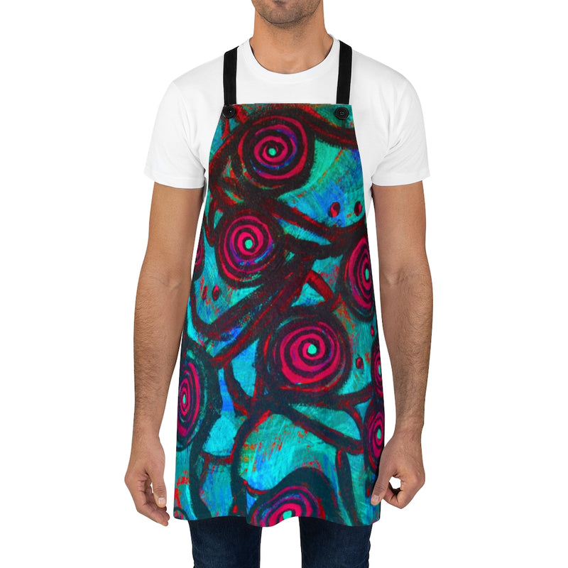 Stained Glass Frogs Cool Apron