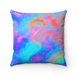 Pareidolia Neon Square Pillow - Fridge Art Boutique
