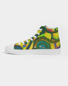 Stained Glass Frogs Sun Men's Hightop Canvas Shoe