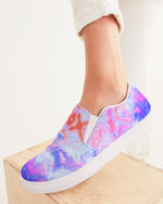 Pareidolia XOX Lavender Women's Slip-On Canvas Shoe