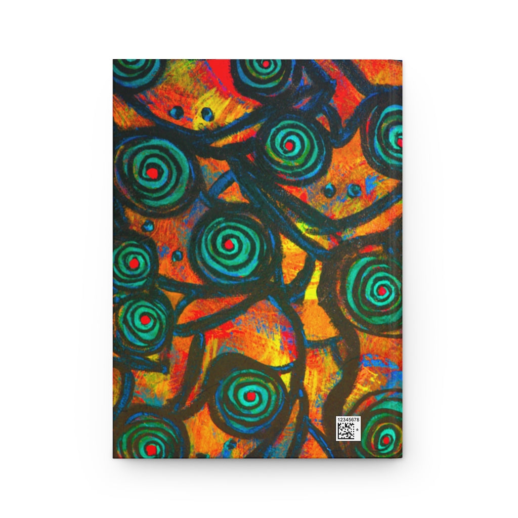 Stained Glass Frogs Sunset Journal Matte