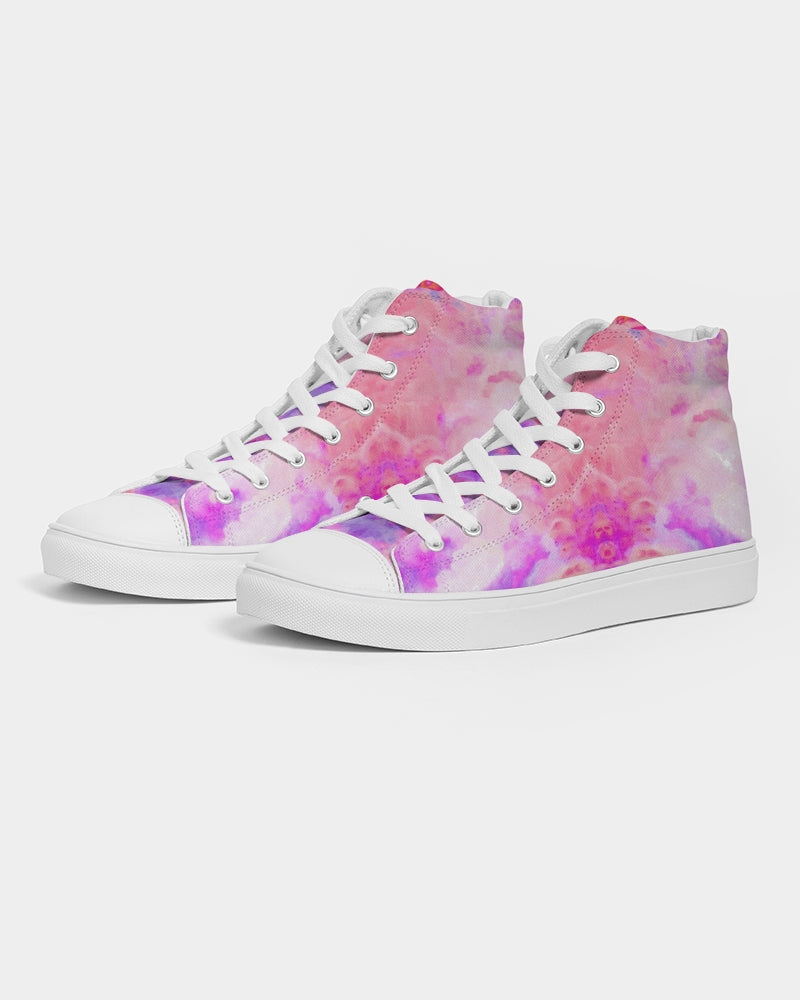 Pareidolia Cloud City Cotton Candy Women's Hightop Canvas Shoe