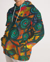 Stained Glass Frogs Sunset Men's Hoodie