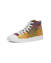 Two Wishes Sunburst Cosmos Men's Hightop Canvas Shoe