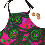 Stained Glass Frogs Pink Apron