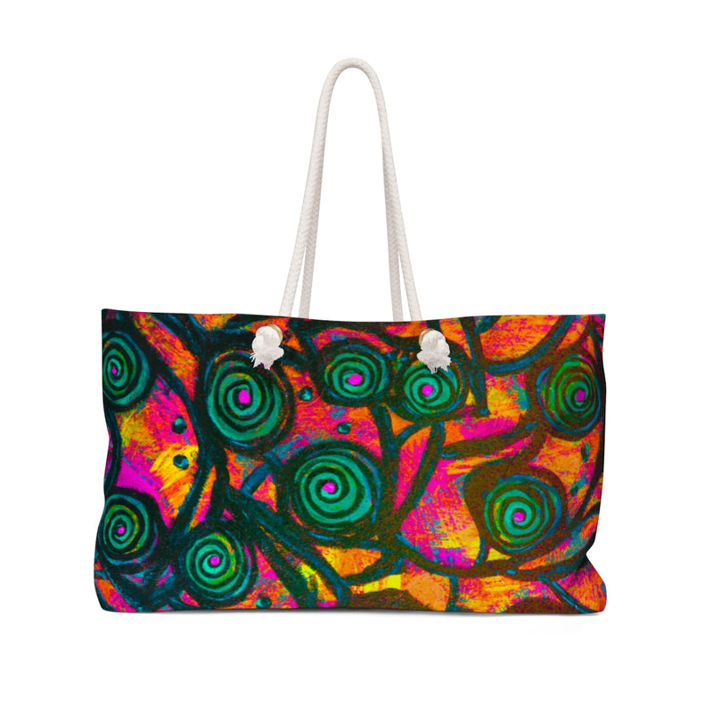 Stained Glass Frogs Rum Punch Weekender Bag