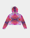 Pareidolia Cloud City Magenta Women's Cropped Hoodie