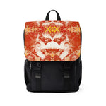 Pareidolia XOX Western Orange Casual Shoulder Backpack
