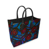 Stained Glass Frogs Luxury Leather Shopper Bag