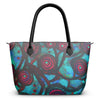 Stained Glass Frogs Cool Luxury Zip Top Handbags