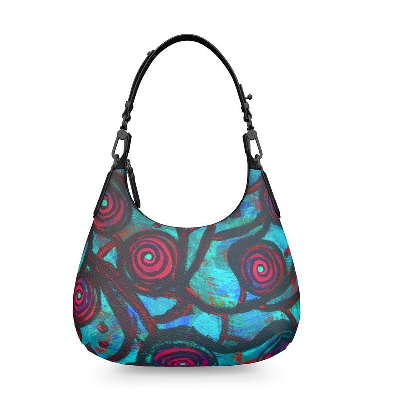 Stained Glass Frogs Cool Luxury Mini Curve Bag