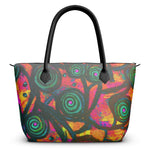 Stained Glass Frogs Rum Punch Luxury Zip Top Handbags