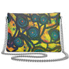 Stained Glass Frogs Sun Crossbody Bag With Chain