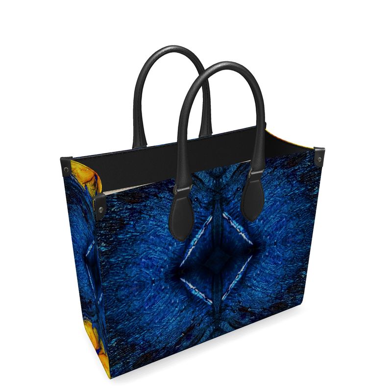 Golden Klecks Center Luxury Leather Shopper Bag