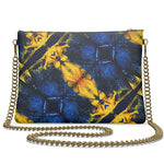 Golden Klecks Style Luxury Crossbody Bag With Chain