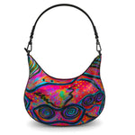 Happy Frogs Pink Luxury Curve Hobo Bag