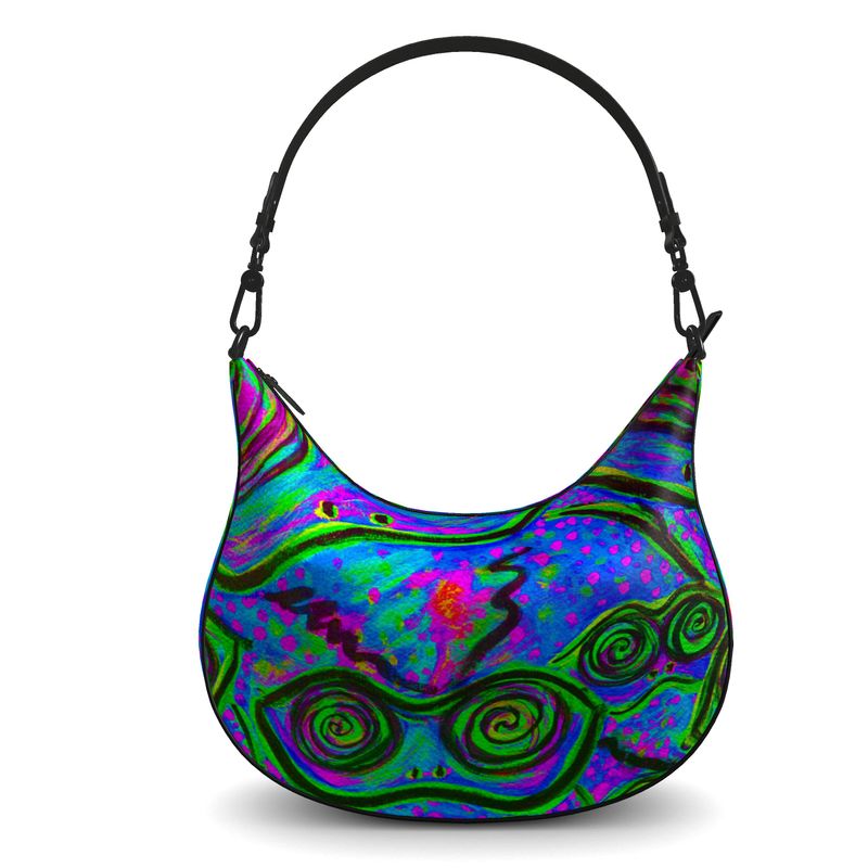 Happy Frogs Indigo Luxury Curve Hobo Bag