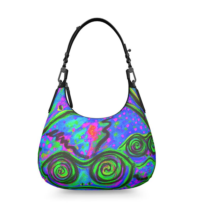 Happy Frogs Indigo Luxury Mini Curve Bag