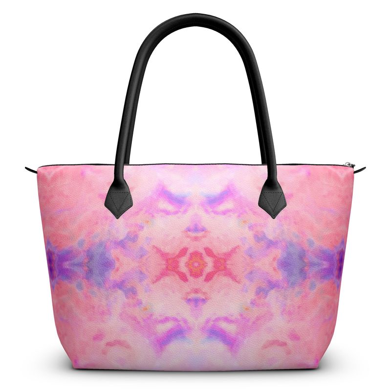 Pareidolia XOX Cotton Candy Luxury Zip Top Handbags