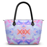 Pareidolia XOX Lavender Luxury Zip Top Handbags