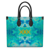 Pareidolia XOX Electric Luxury Leather Shopper Bag