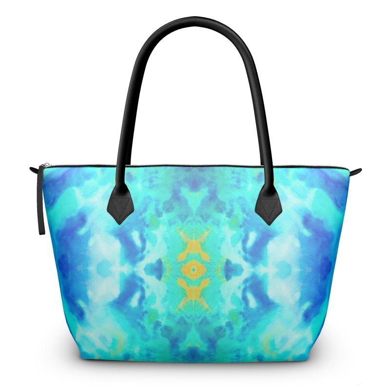 Pareidolia XOX Electric Luxury Zip Top Handbags