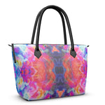 Pareidolia Cloud City Luxury Zip Top Handbag