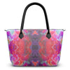 Pareidolia Cloud City Magenta Luxury Zip Top Handbag
