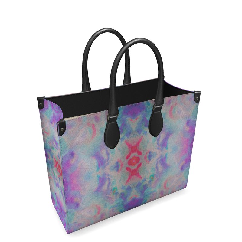 Pareidolia XOX Lilac Luxury Leather Shopper Bag