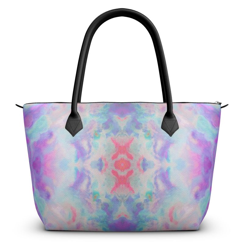 Pareidolia XOX Lilac Luxury Zip Top Handbags