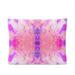 Pareidolia Cloud City Cotton Candy Luxury Leather Clutch Bag