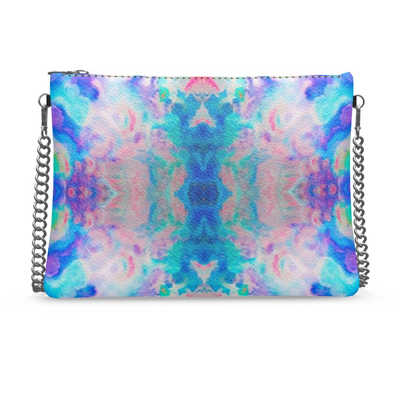 Pareidolia Cloud City Razzle Luxury Crossbody Bag With Chain