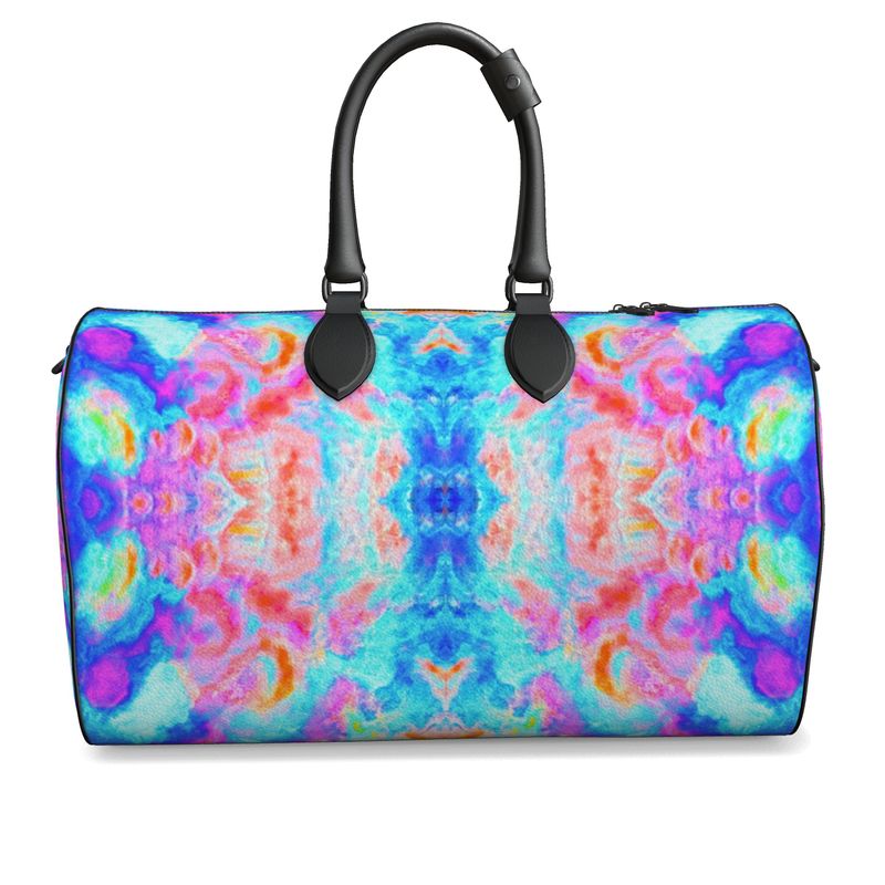 Pareidolia Cloud City Neon Luxury Duffle Bag