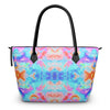 Pareidolia Cloud City Neon Luxury Zip Top Handbags