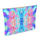 Pareidolia Cloud City Neon Luxury Leather Clutch Bag