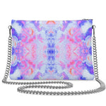 Pareidolia Cloud City Lavender Luxury Crossbody Bag With Chain
