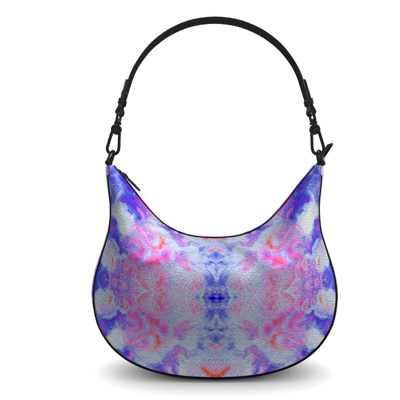 Pareidolia Cloud City Lavender Luxury Curve Hobo Bag