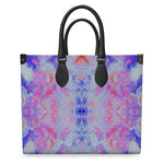 Pareidolia Cloud City Lavender Luxury Leather Shopper Bag