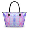 Pareidolia Cloud City Lavender Luxury Zip Top Handbags