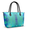 Pareidolia Cloud City Electric Luxury Zip Top Handbags