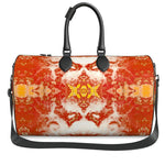Pareidolia XOX Western Orange Luxury Duffle Bag