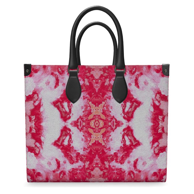 Pareidolia XOX Western Red Luxury Leather Shopper Bag